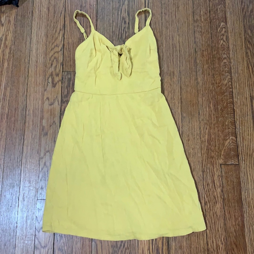 Yellow summer dress very good quality
